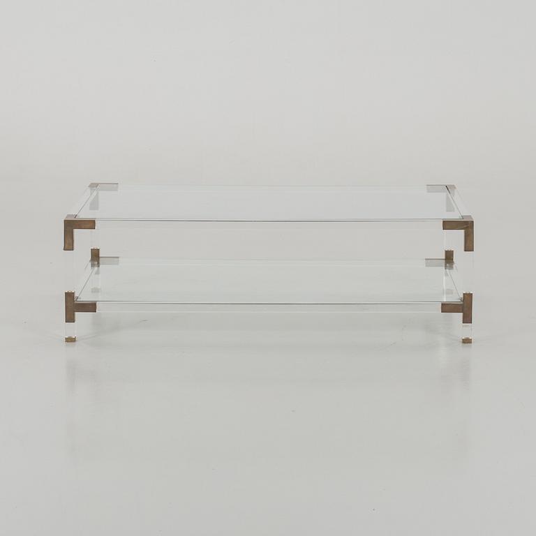 A TOP GLASS COFFEE TABLE. SECOND HALF OF 20TH CENTURY.