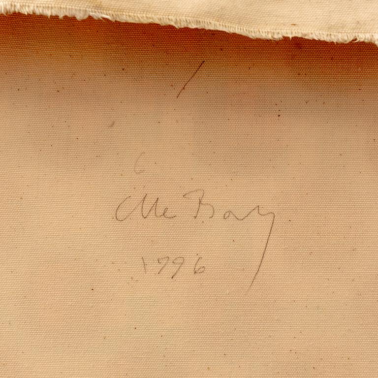 Olle Borg, oil and laquer on canvas signed and dated 1996.
