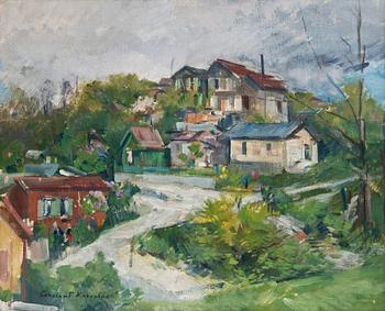 1. Constantine Korovine, VIEW OF THE VILLAGE.