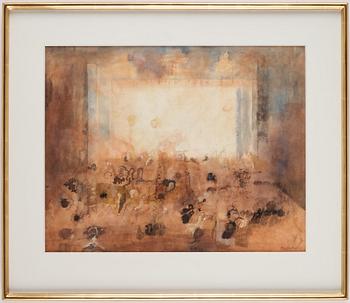 BENGT KRISTENSON, tempera and gouache, signed.