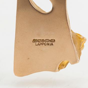 Björn Weckström, a 14K gold and tourmaline necklace "Semiramis" for Lapponia 1976.