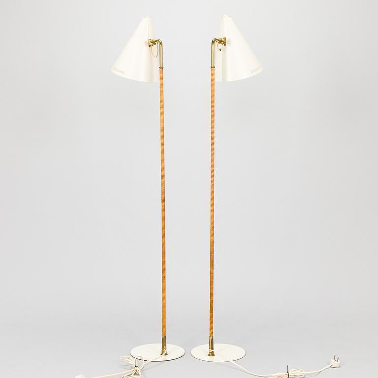 Paavo Tynell, a pair of mid-20th century K10-10 floor lamps for Taito Finland.