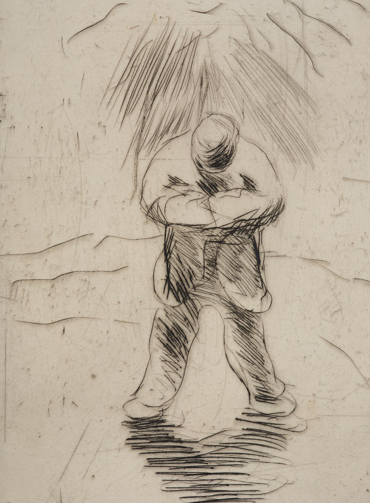 Evert Lundquist, "Man i sol".