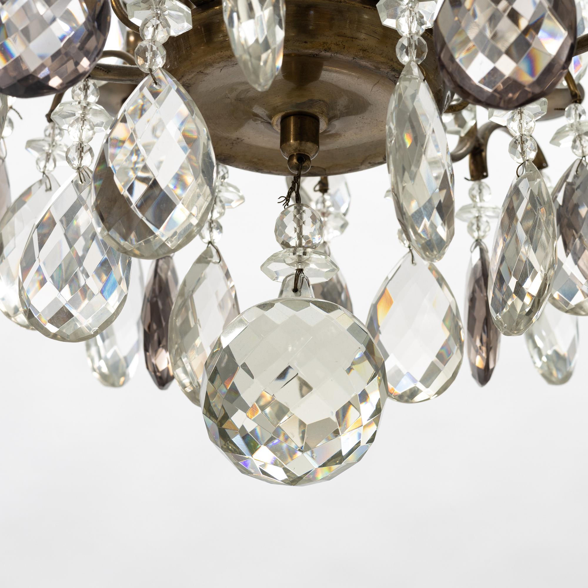 A Rococo style chandelier, first half of the 20th century.