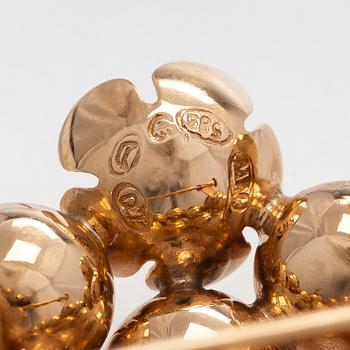 Liisa Vitali, A 14K gold brooch "Spring" Westerback Helsinki 1967.