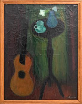 Eric Elfwén,  "stilleben med gitarr".