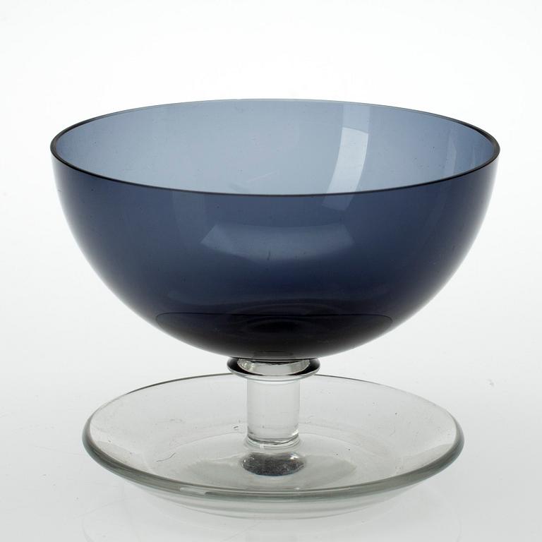 DESSERTSKÅLAR, 7 st, glas, Saara Hopea, Notsjö 1900-talets senare hälft.