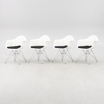Charles & Ray Eames, karmstolar, 4 st "Plastic Chair DAR", Vitra, 2012.