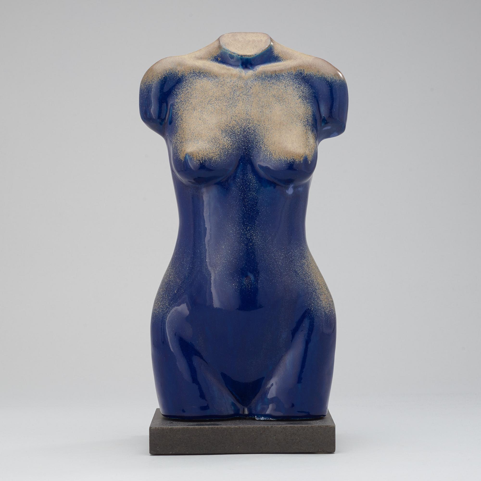 An Ulla & Gustav Kraitz stoneware torso, Fogdarp, Förslövsholm.