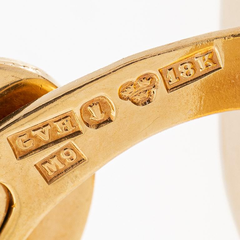 A pair of 18K gold cufflinks, Stockholm, 1962.