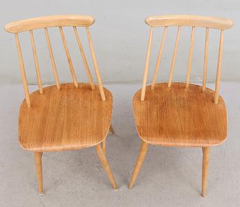 STOLAR, 1 par, "Fanett", Ilmari Tapiovaara, Edsbyverken, 1950-tal.