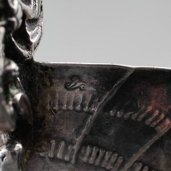 SKÅL, silver, otydliga stämplar, sannolikt 1800-tal. Vikt ca 87 g.