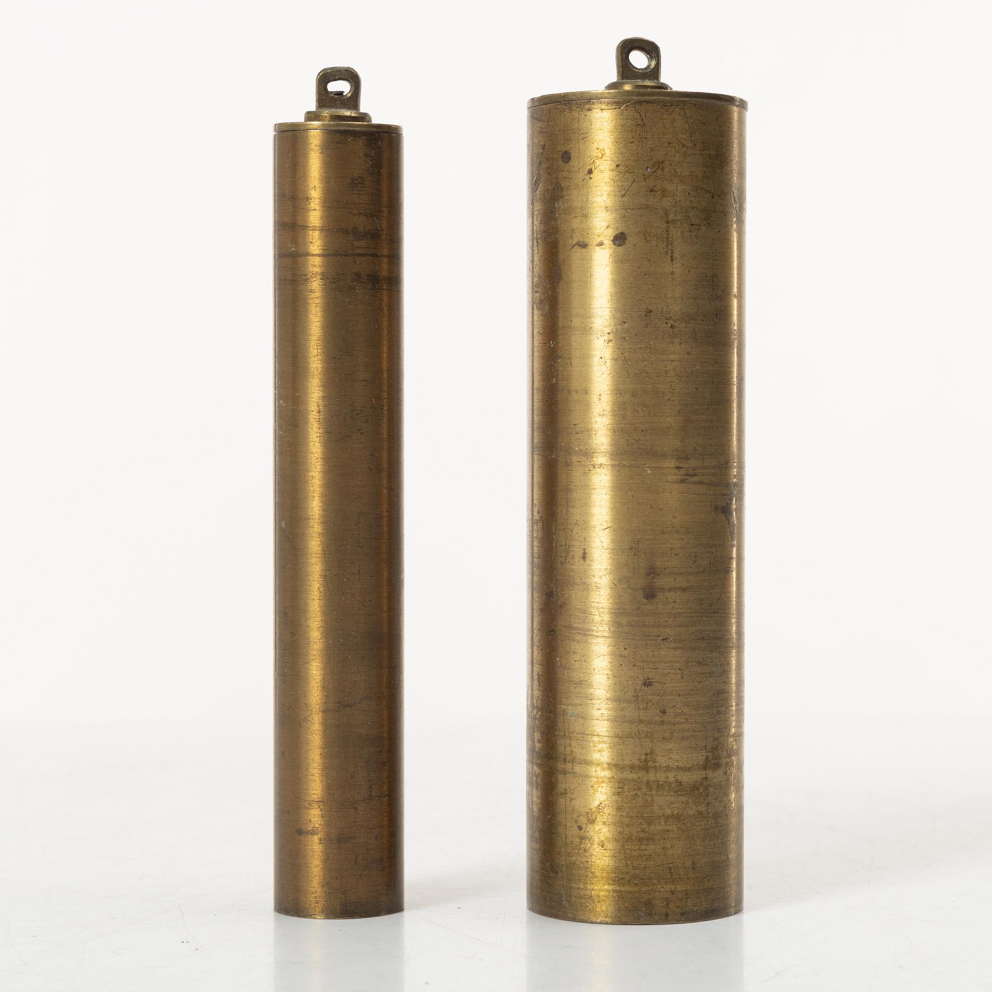 A George II brass lantern clock by John Wainwright (watchmaker in Wellingborough 1738-51).