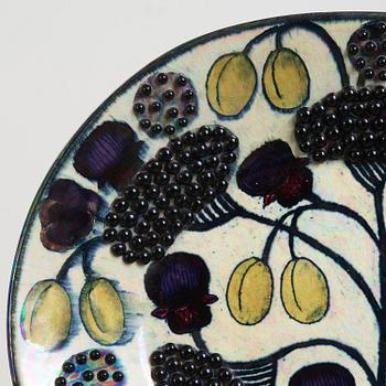 A Birger Kaipiainen stoneware dish, Arabia, Finland 1969.