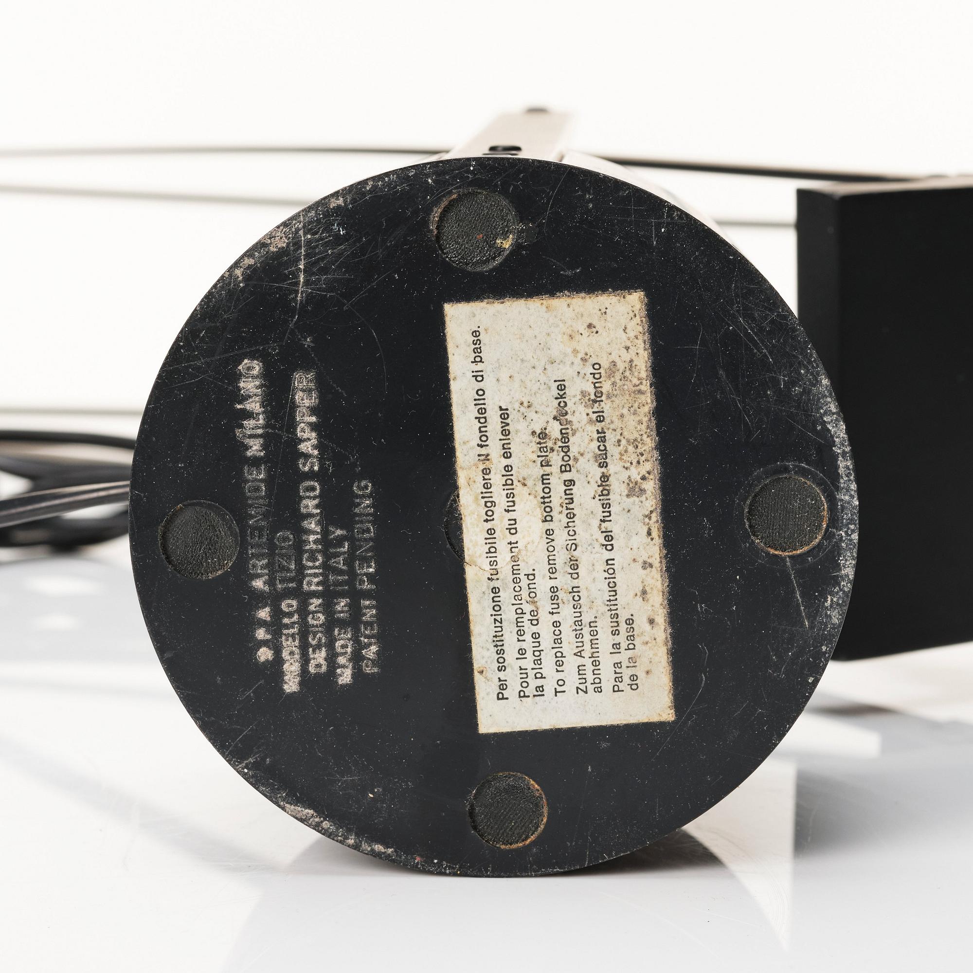 Richard Sapper, bordslampa, "Tizio", Artemide, Italien, ca 1972.