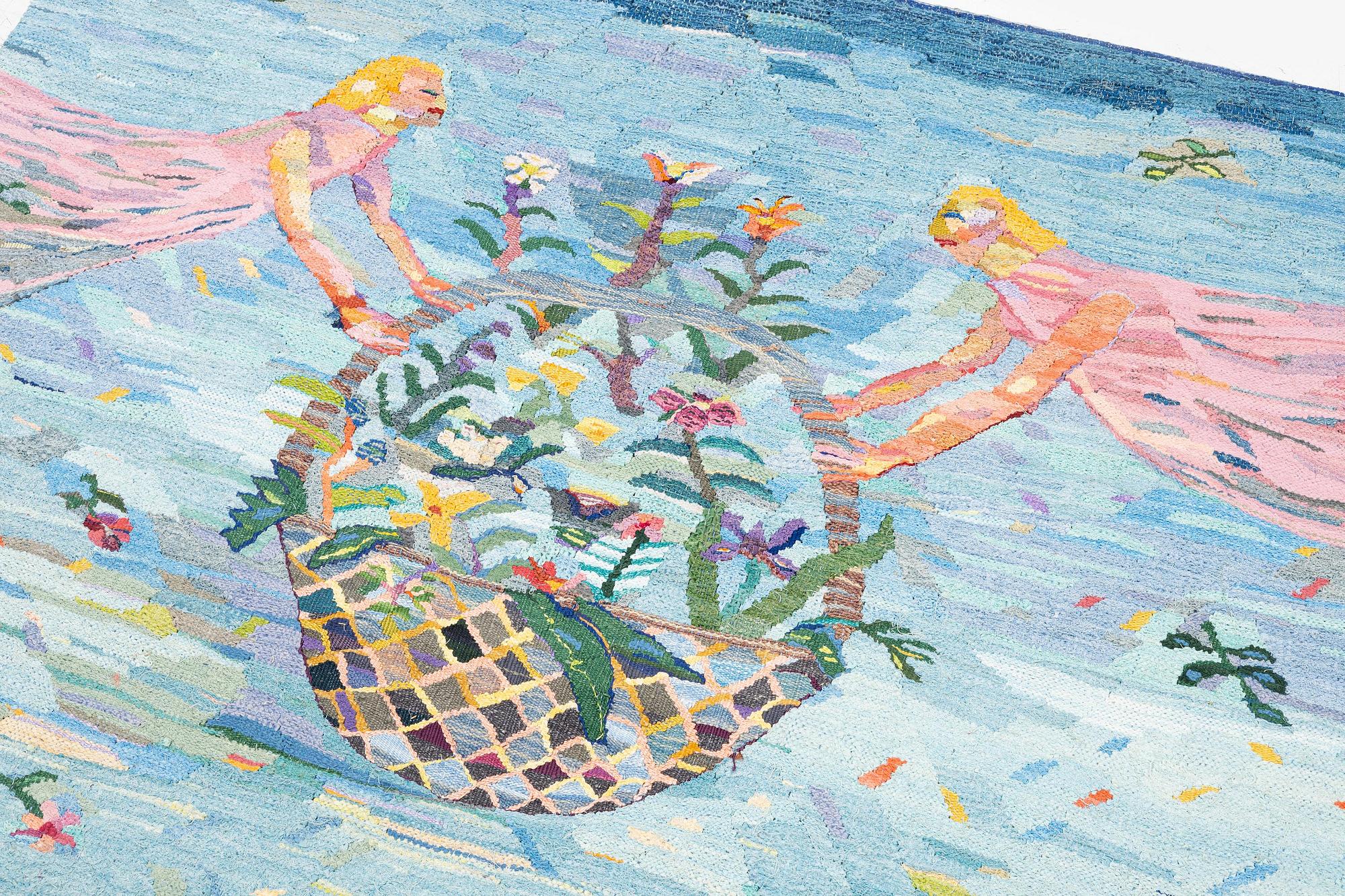 Marja Gräset Andersson, a tapestry, flat weave, c. 143 x 176 cm, signed Gräset.