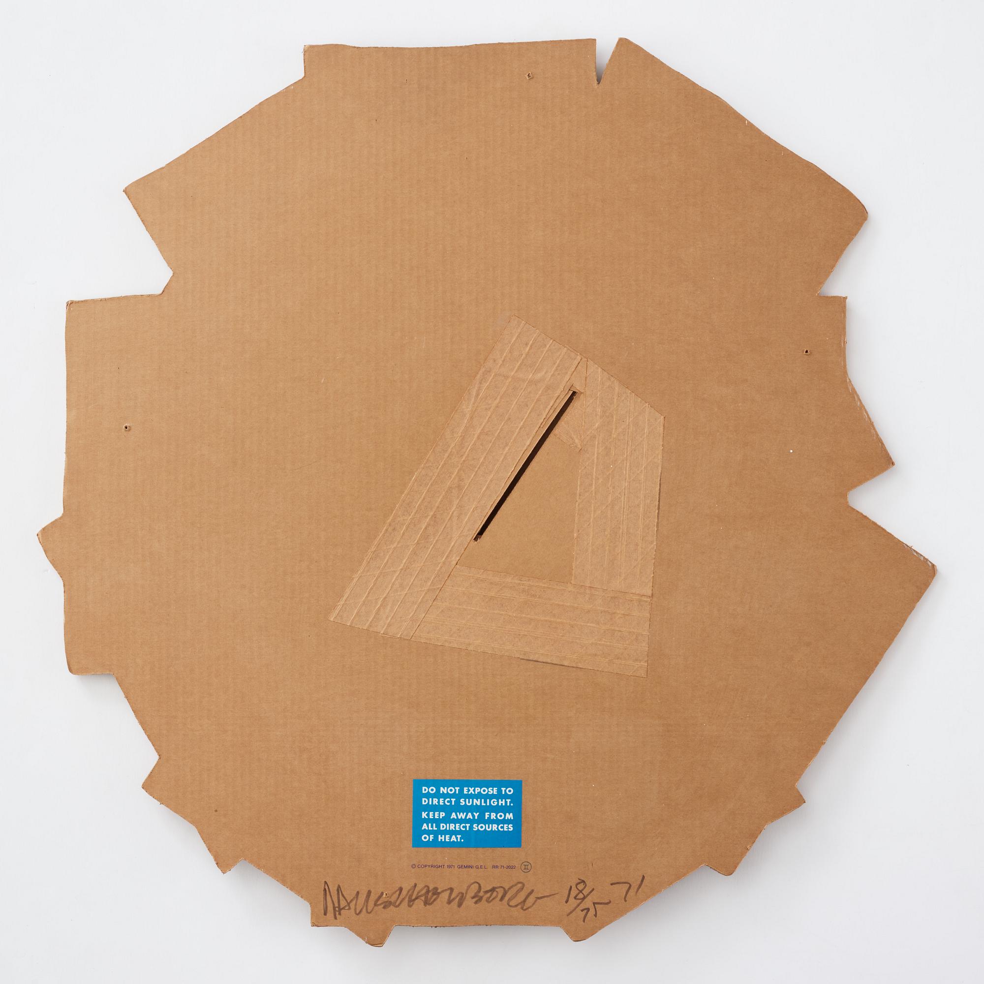 Robert Rauschenberg, Cardbird VII from: "Cardbird series".