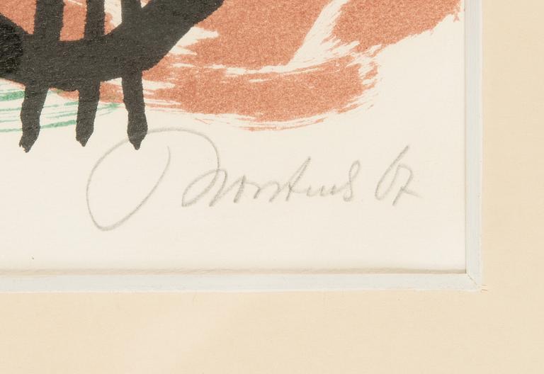 Anton Rooskens, lithograph, signed and dated -67, numbered 38/100.