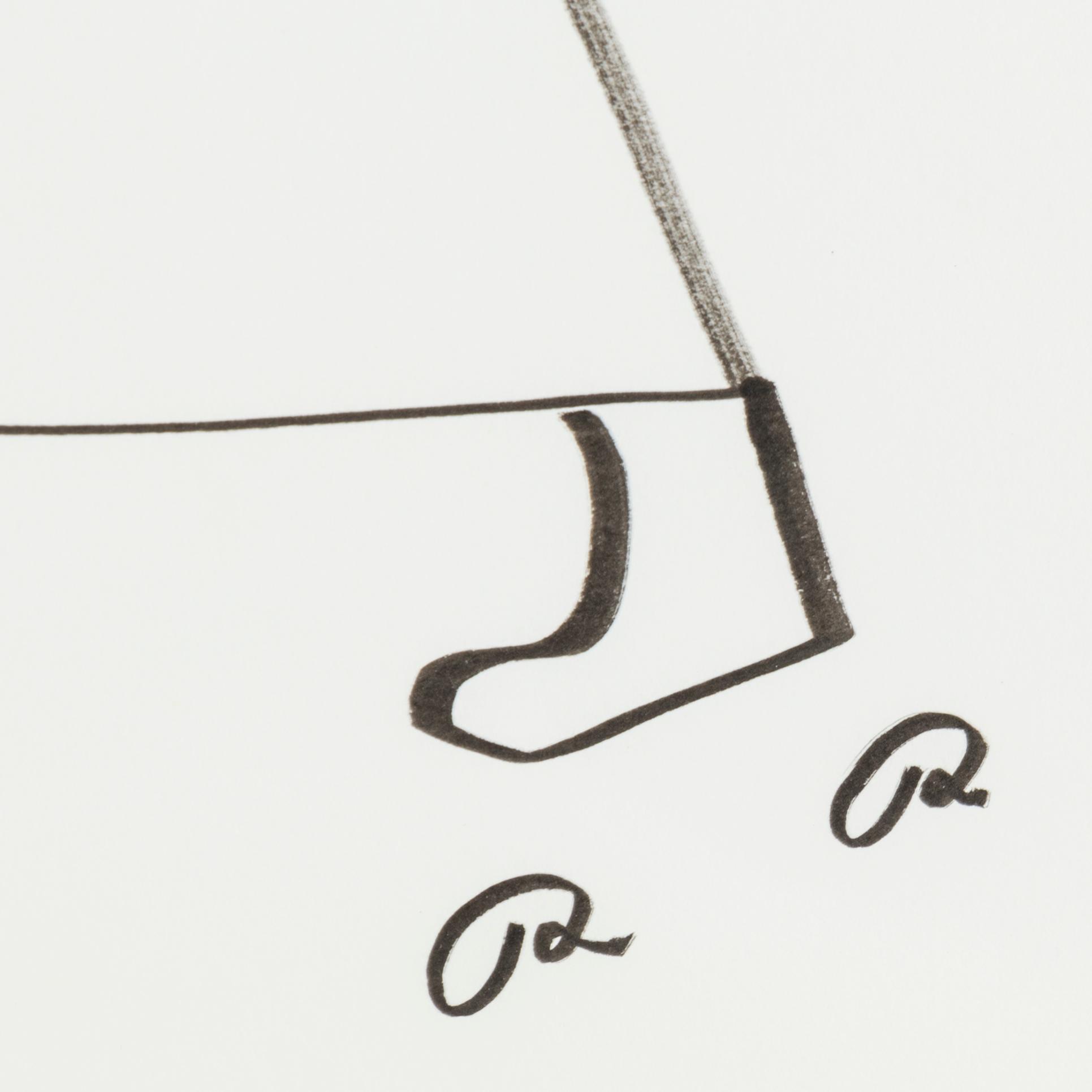 ROGER RISBERG, indian ink on paper, 2007, signed RR.