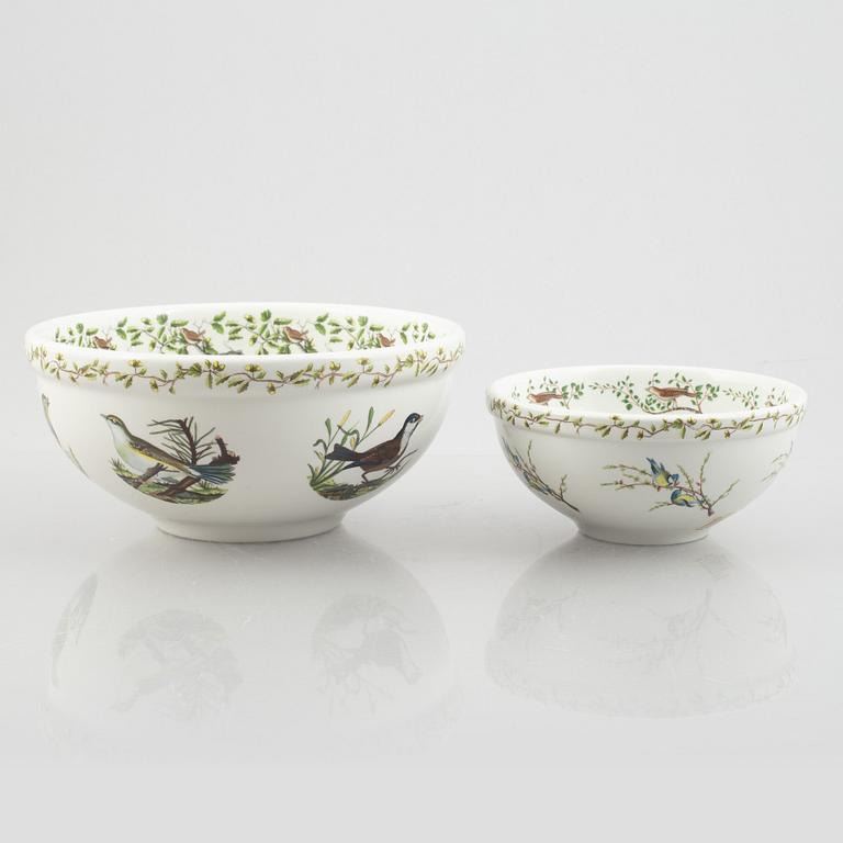 A 55-pieces dinner and coffee porcelain service, 'Birds of Britain', Portmeirion, England.