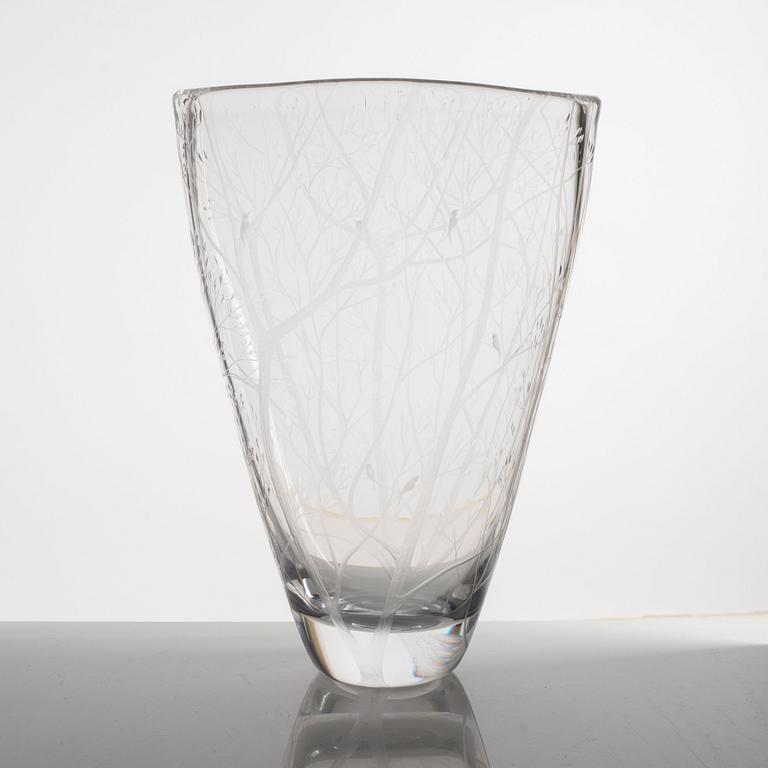 Vicke Lindstrand, a glass vase, Kosta, Sweden, 1950's/60's.