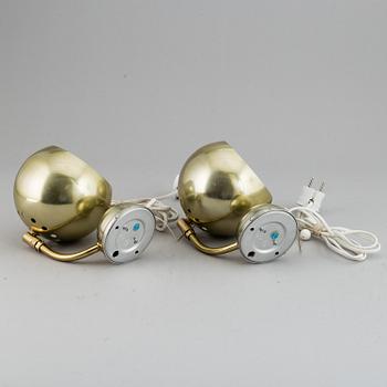 A pair of wall lamps, BJS, Skellefteå, 1970s.