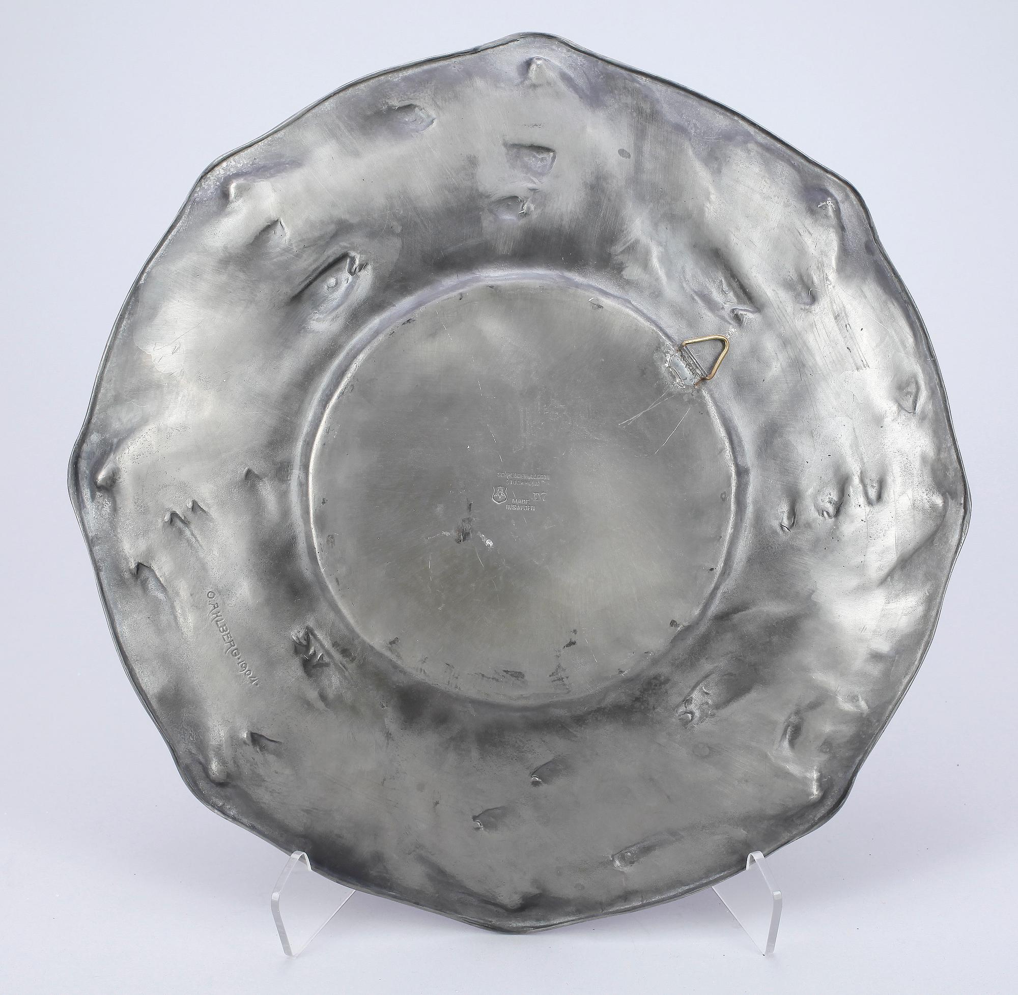 OLOF AHLBERG, fat, tenn, jugend, sign o dat 1904.