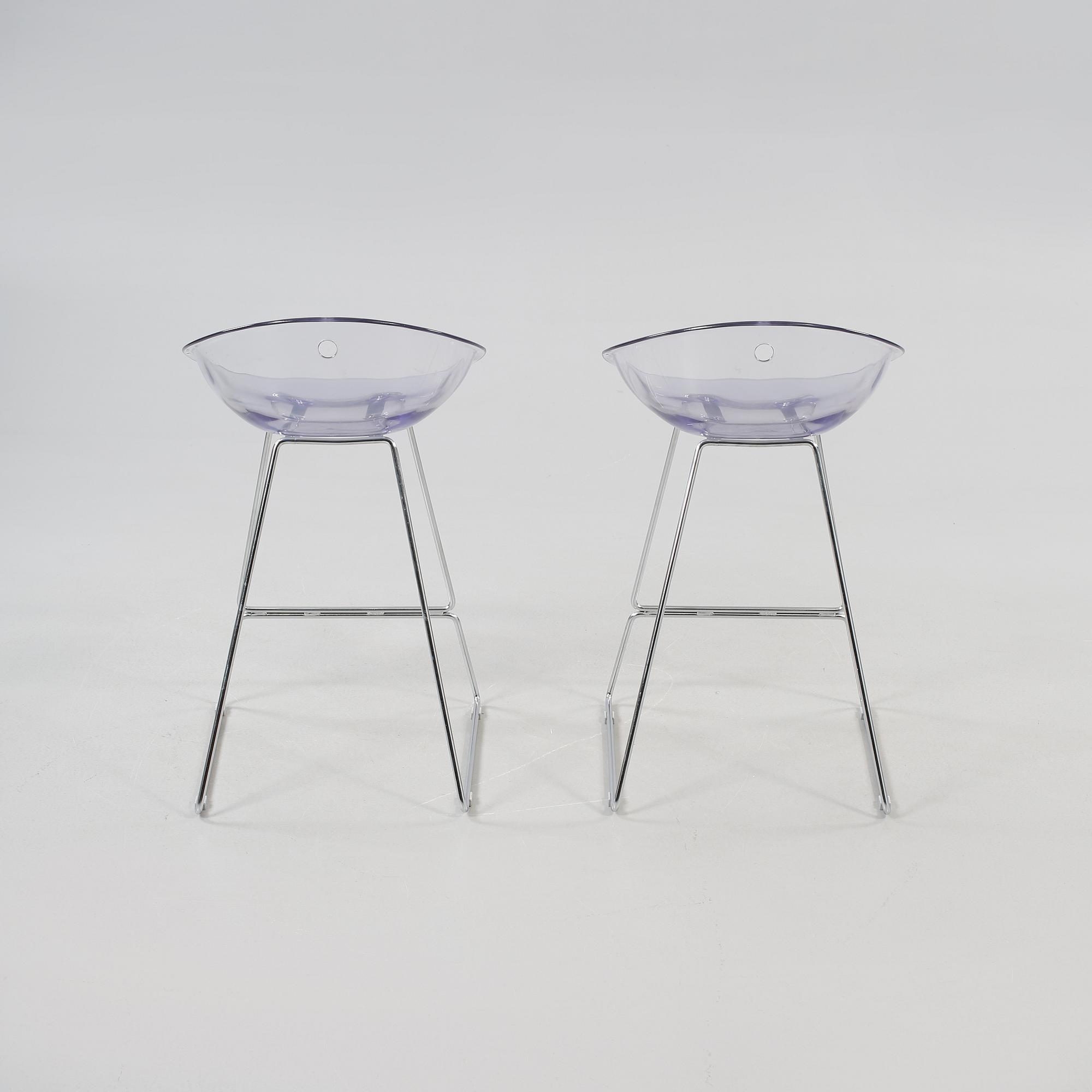 BARSTOLAR, ett par, "Gliss", Pedrali, Italien, omkring 2000.