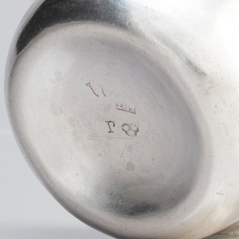 A Swedish 18th century parcel-gilt silver tumbler, mark of Erik Niklas Thomé, Stockholm 1773.