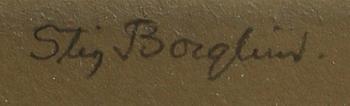 STIG BORGLIND, etsning. Sign.
