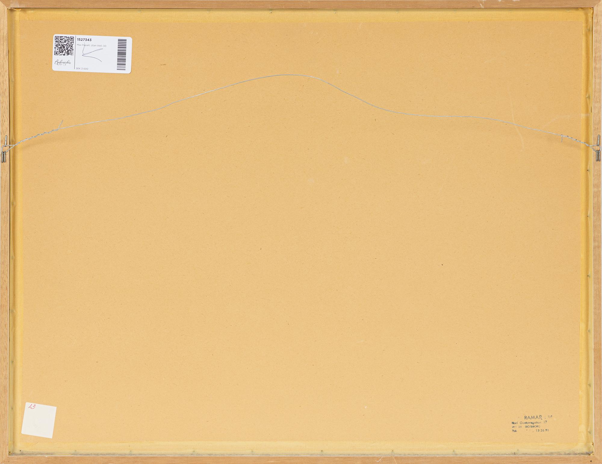 Max Papart, Untitled.