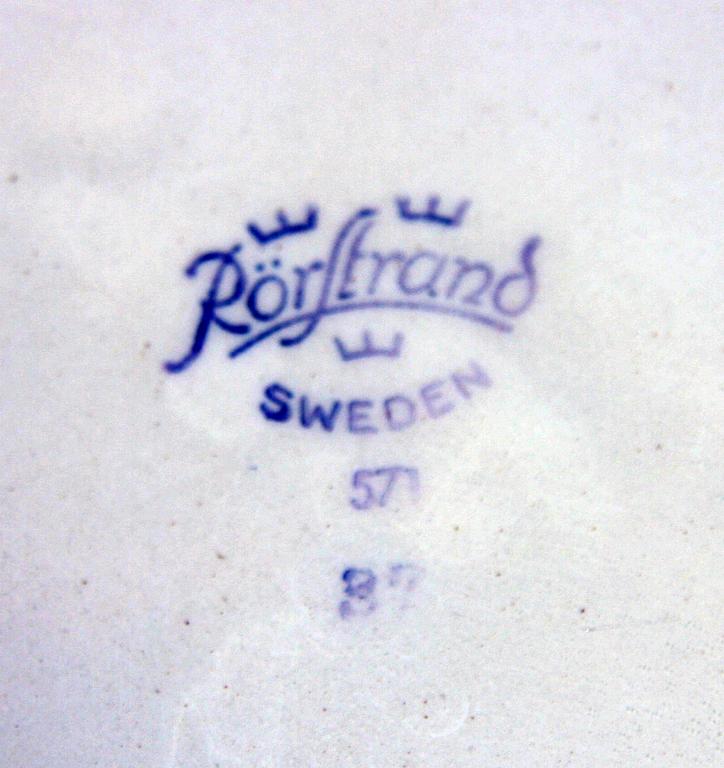 YTTERFODER, 7 st, flintgods, rokokostil, Rörstrand.