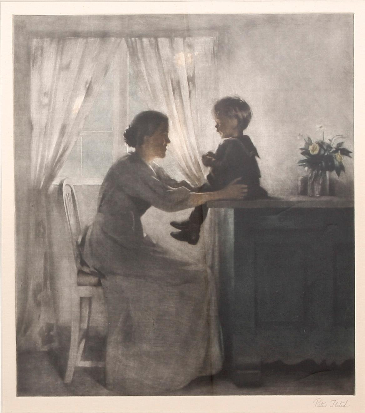 PETER ILSTED, mezzotint, sign.