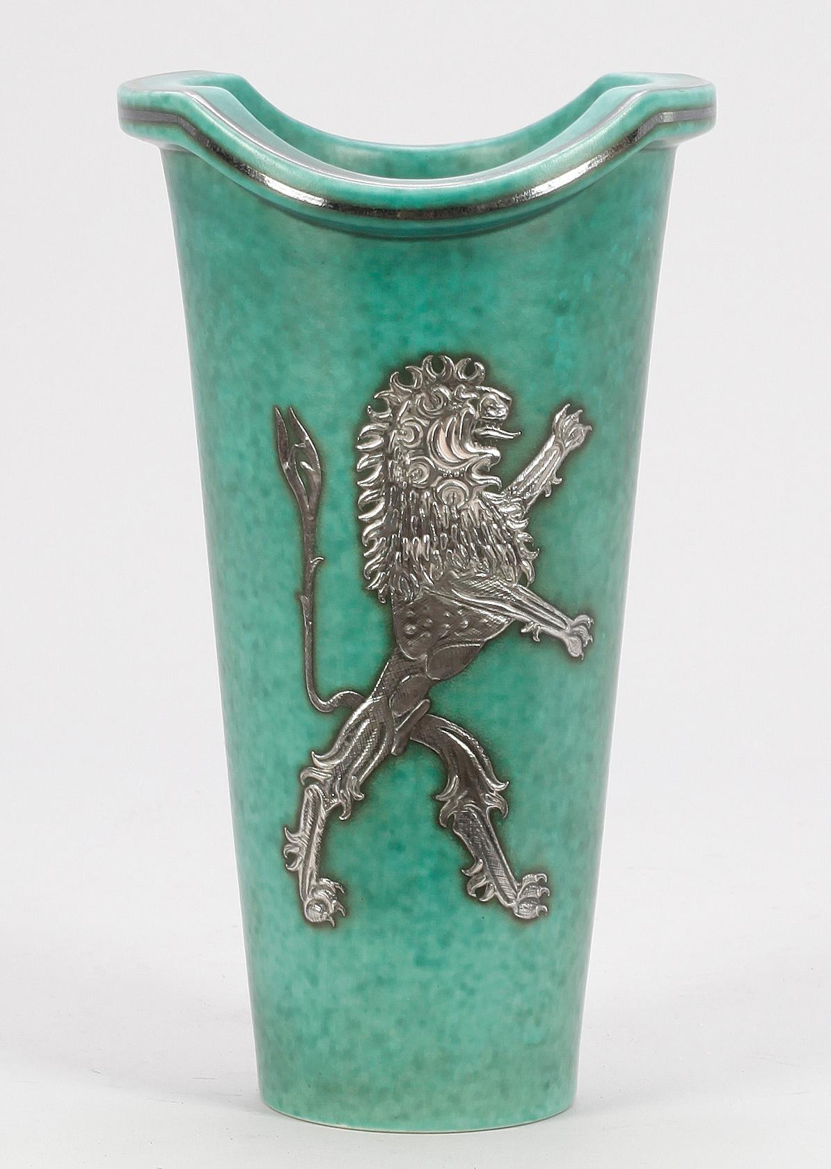 VAS, stengods, Argenta, Wilhelm Kåge, Gustavsberg, 1900-talets mitt.