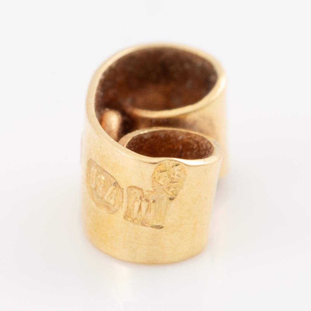 Björn Weckström, örhängen 18K guld med briljantslipade diamanter. Lapponia.