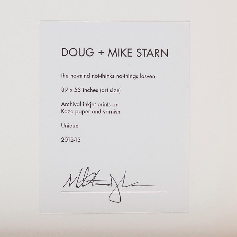 Mike & Doug Starn (Starn Twins), 'The no-mind not-thinks no-things lasven', 2012-2013.
