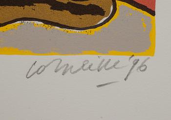 BEVERLOO CORNEILLE, färglitografi, signerad och daterad 96, numrerad 40/200.