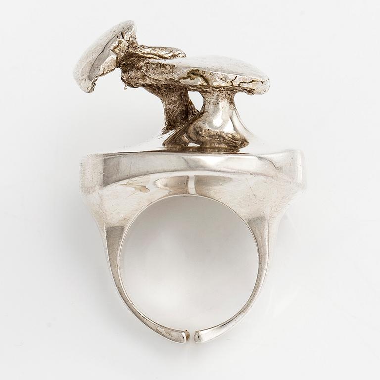 Poul Havgaard, ring, silver, "Vildros", Lapponia 1972.
