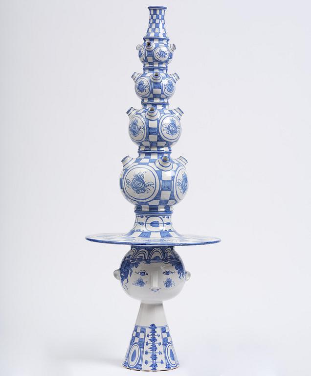 Björn Wiinblad, an imposing ceramic sculpture, Denmark, signed and dated 1971.