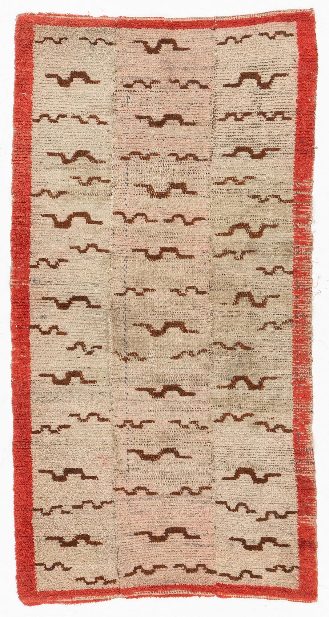 Rug, Tibet, Antique. Approx. 80 x 140 cm.