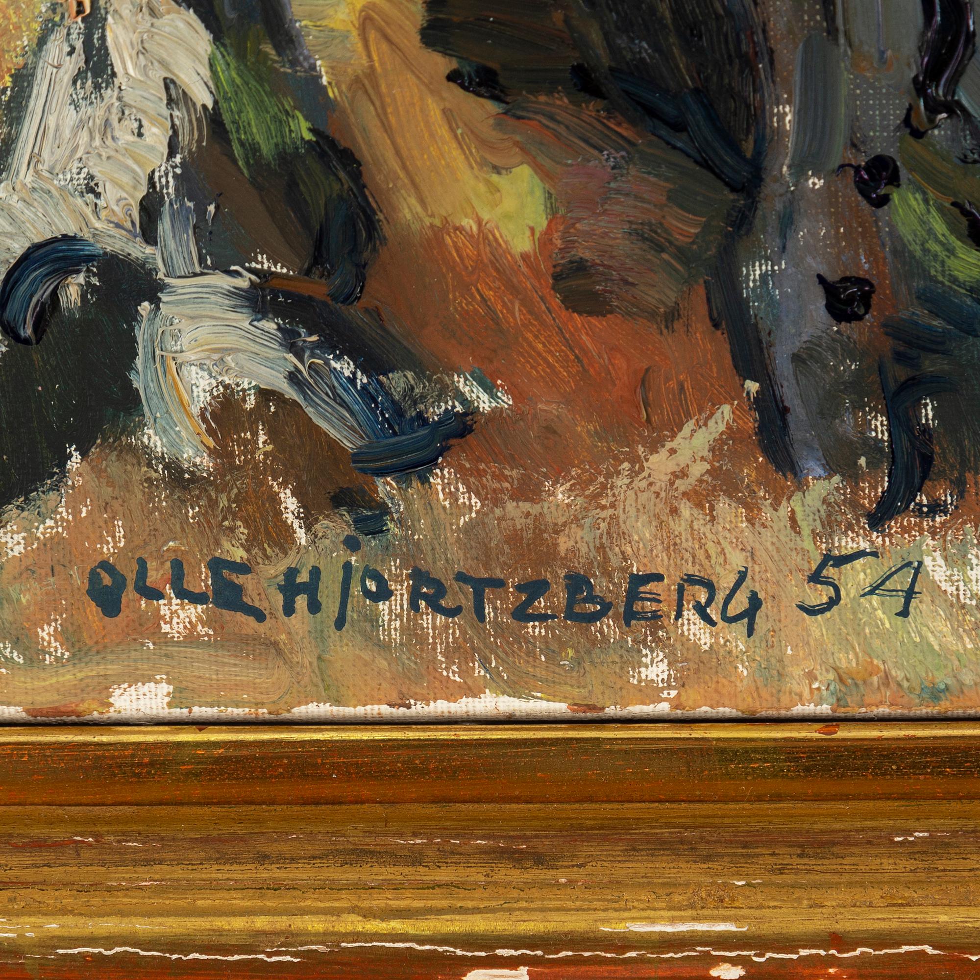 OLLE HJORTZBERG, olja på duk, signerad och daterad -54.