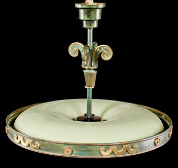 TAKLAMPA, 1930/40-tal. Höjd 60 cm.