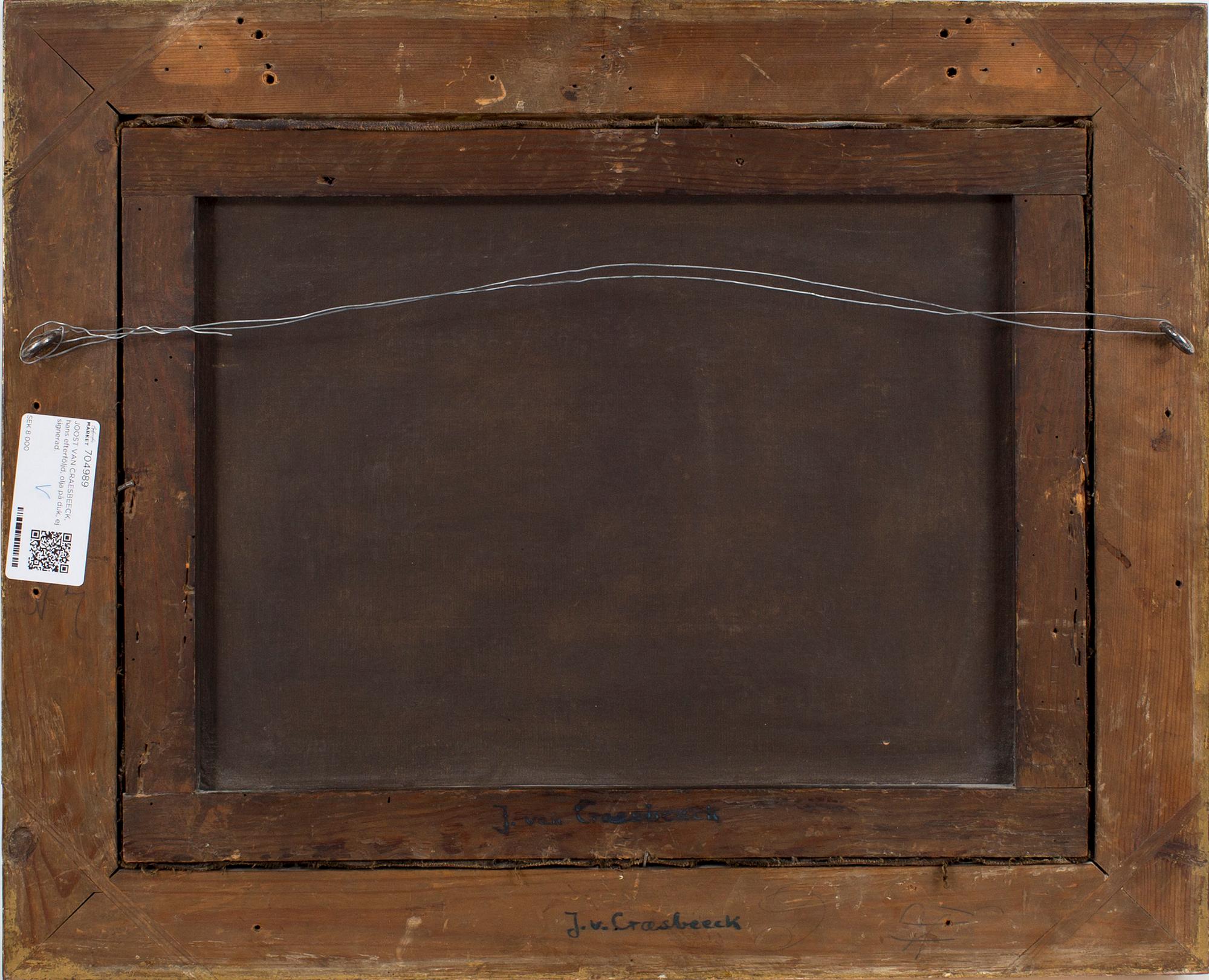 JOOST VAN CRAESBEECK, hans efterföljd, olja på duk, ej signerad.