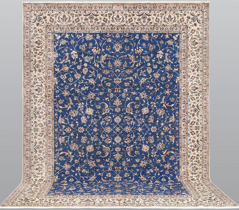 A Nain carpet, part silk, so called 4 LAA,  
c. 367 x 260 cm.