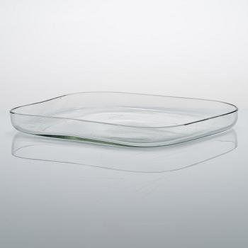 Alvar Aalto, a 1940's 9769 A plate for Karhula Glassworks.