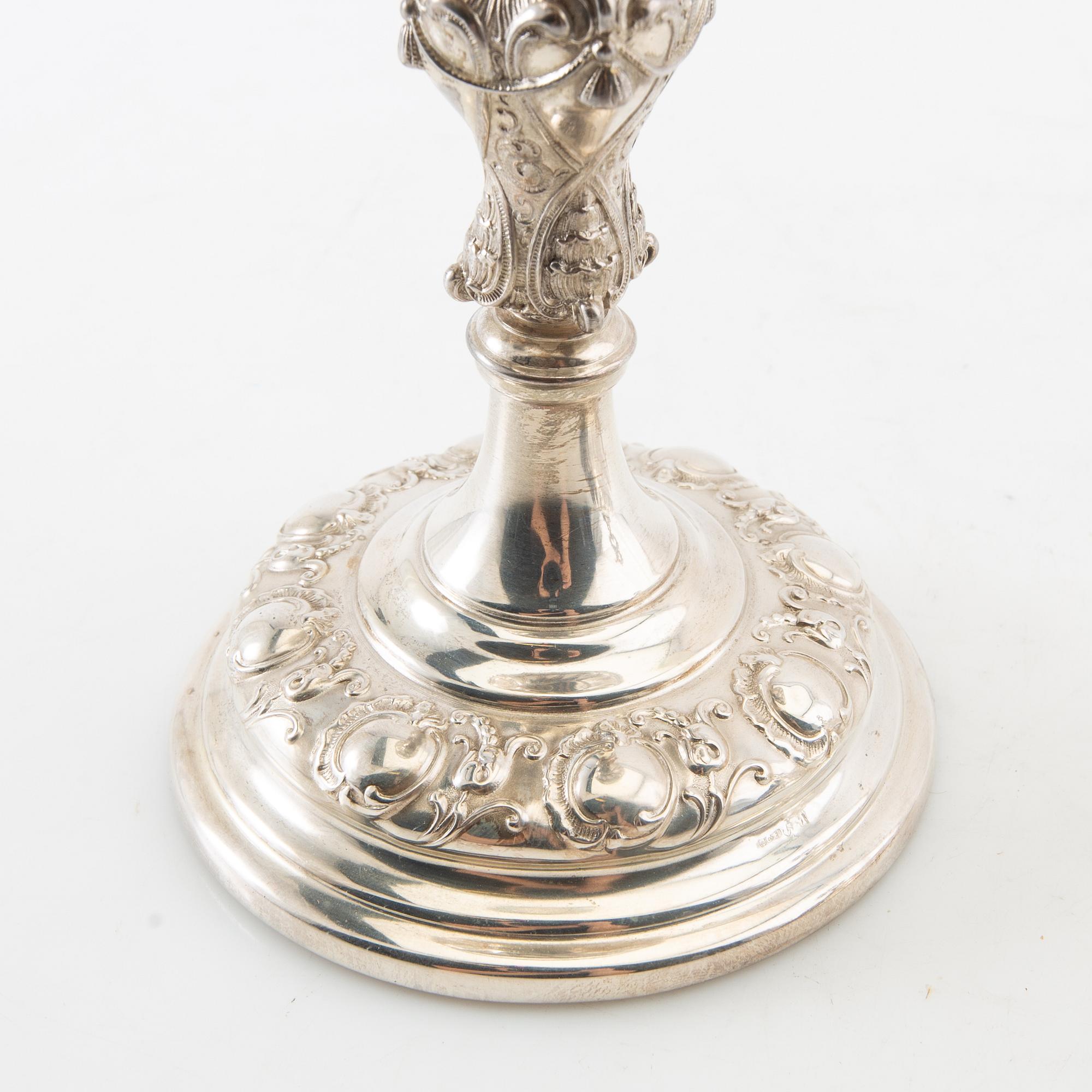 Cup Baroque style first half of the 20th century silver plate.