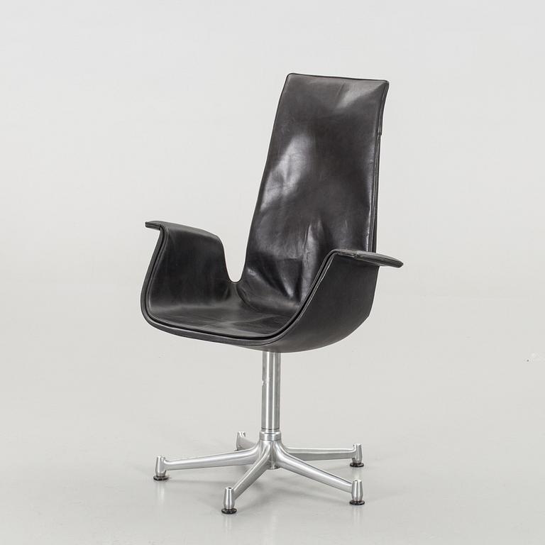 A ARMCHAIR "TULIP" BY PREBEN FABRICIUS & JÖRGEN KASTHOLM FOR KILL INTERNATIONAL DEUTSCHLAND 1960-70'S.