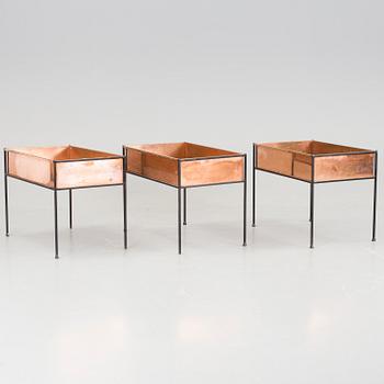 A pair of 20th century flower boxes from Gnosjö Konstsmide.