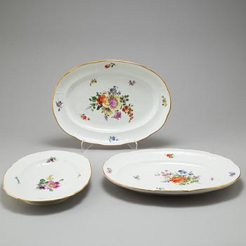 Three Meissen dishes, 19/20th Century.