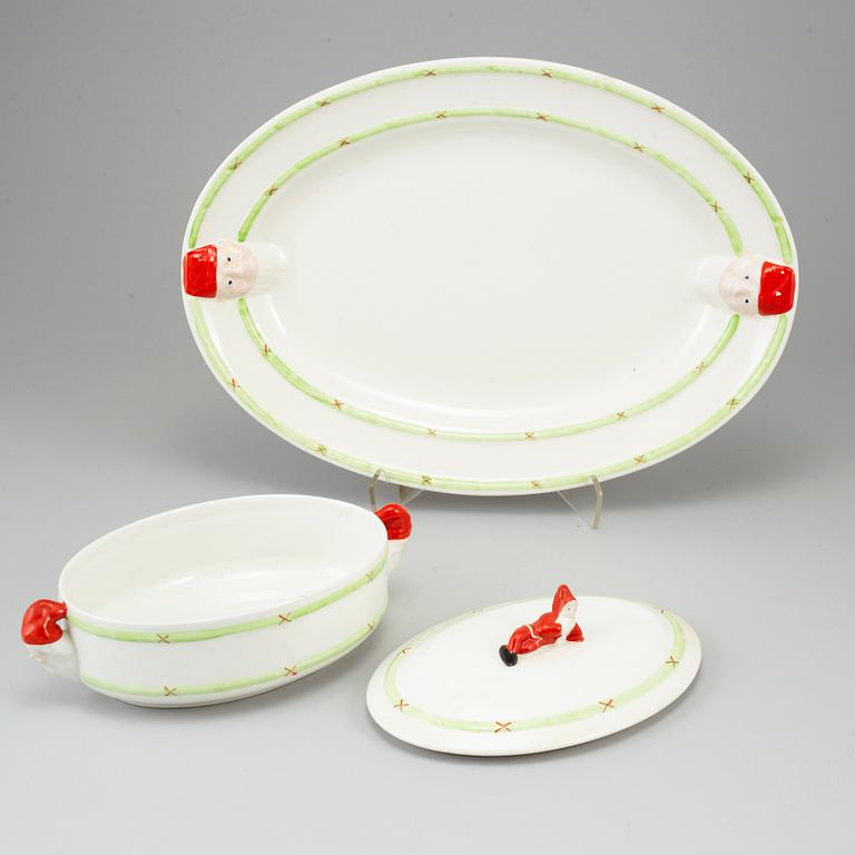 JULSERVIS, 42 delar, porslin, "God Jul", Gustavsberg.